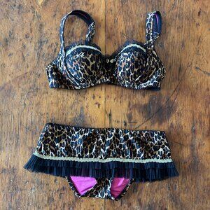 Betsey Johnson Leopard Bikini Set